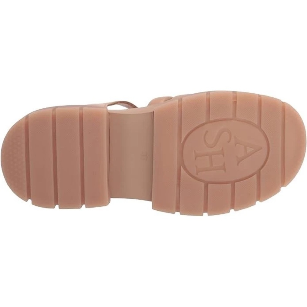 ASH Sirena Platform Sandal Nude Leather Platform Buckle Woven Rubber Sole 36 - Picture 3 of 8